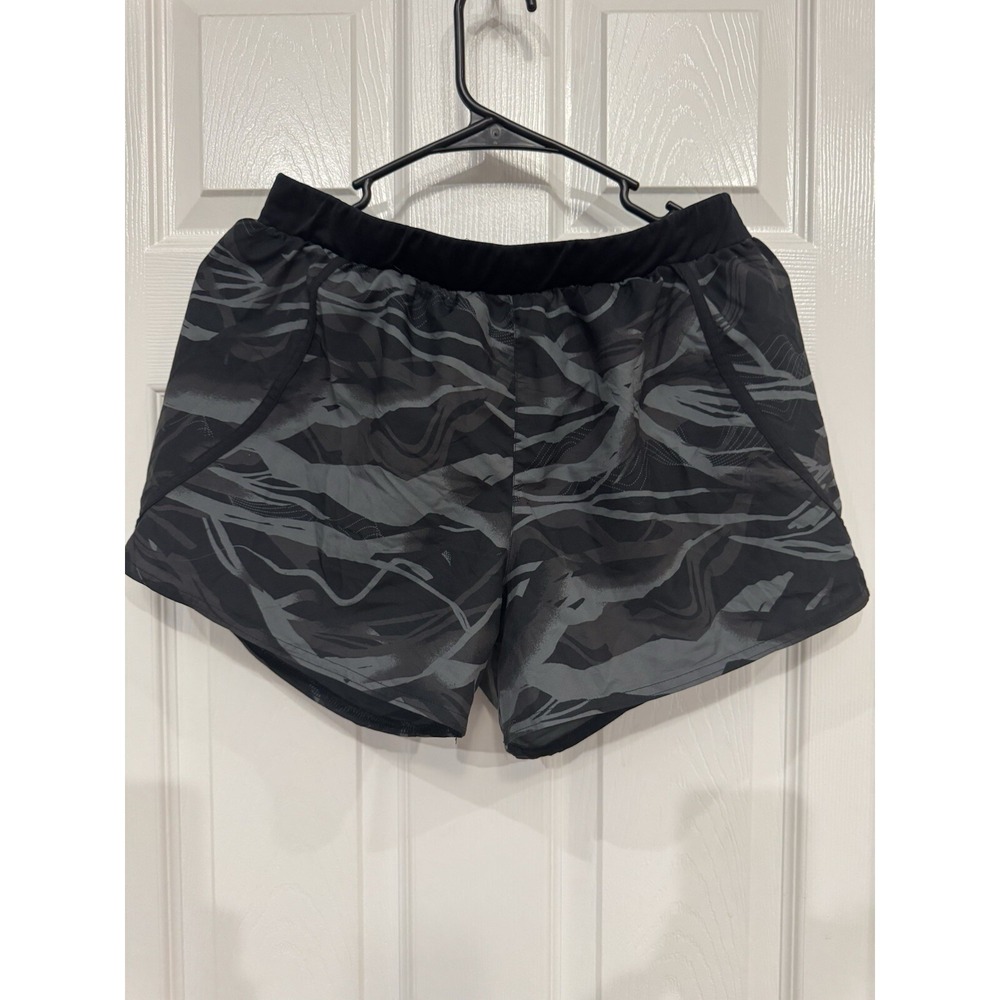 Under Armour Lined Shorts Gym HeatGear Loose Athletic Running BlackWomens Medium
